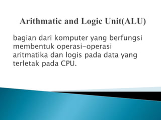 Aritmatika komputer | PPTX