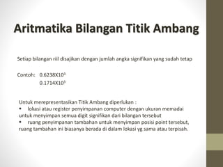 aritmatika komputer | PPTX