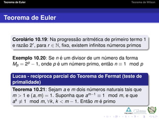 Os Teoremas de Euler e Wilson | PDF