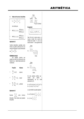 ARITMÉTICA
 