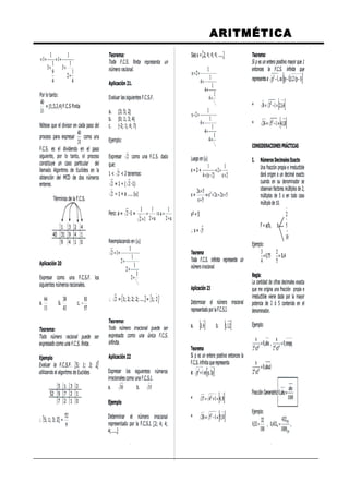 ARITMÉTICA
 