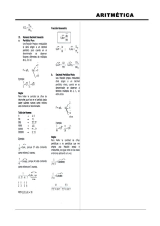ARITMÉTICA
 
