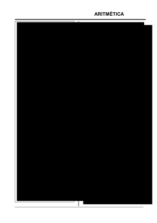 ARITMÉTICA
 