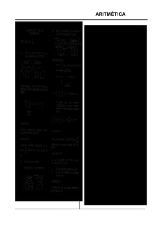 ARITMÉTICA
 
