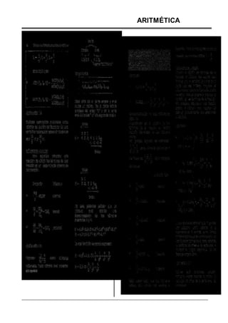 ARITMÉTICA
 