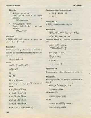 ARITMÉTICA - LUMBRERAS