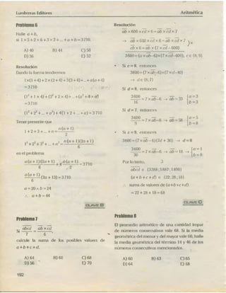 ARITMÉTICA - LUMBRERAS