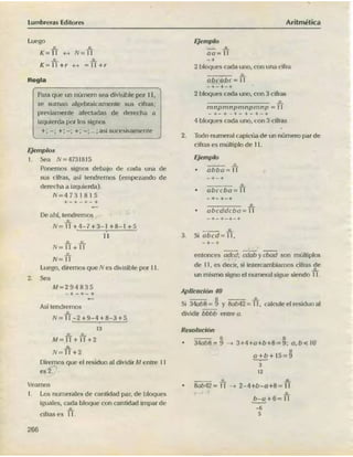ARITMÉTICA - LUMBRERAS