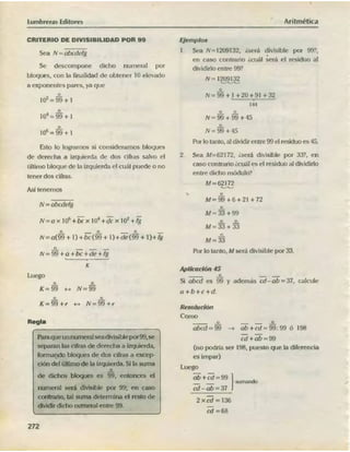 ARITMÉTICA - LUMBRERAS