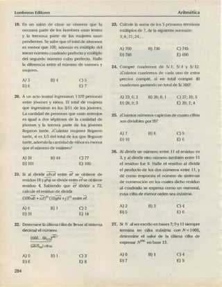 ARITMÉTICA - LUMBRERAS