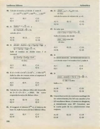 ARITMÉTICA - LUMBRERAS