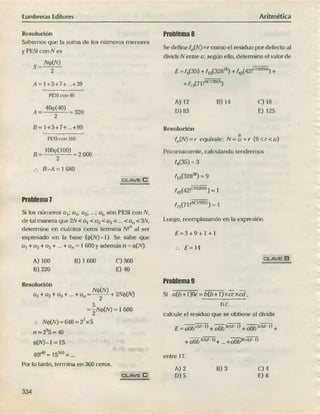 ARITMÉTICA - LUMBRERAS