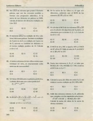 ARITMÉTICA - LUMBRERAS