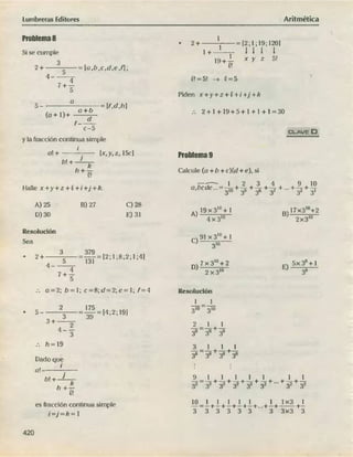 ARITMÉTICA - LUMBRERAS