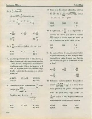 ARITMÉTICA - LUMBRERAS