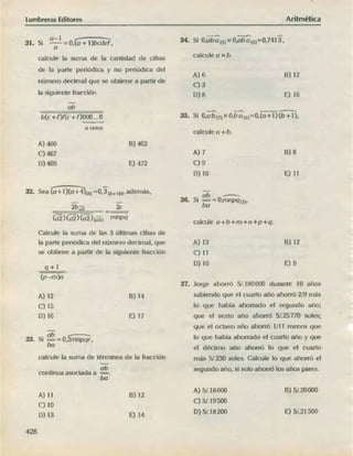 ARITMÉTICA - LUMBRERAS