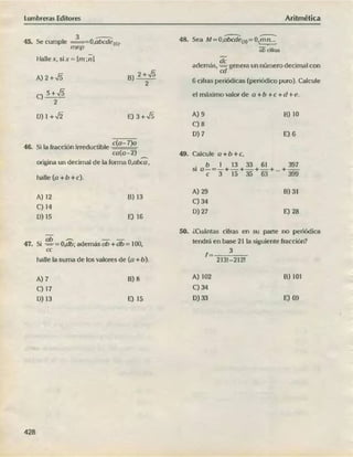 ARITMÉTICA - LUMBRERAS