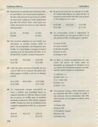 ARITMÉTICA - LUMBRERAS