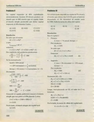 ARITMÉTICA - LUMBRERAS