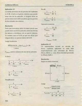 ARITMÉTICA - LUMBRERAS