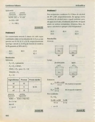 ARITMÉTICA - LUMBRERAS