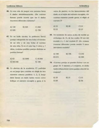 ARITMÉTICA - LUMBRERAS