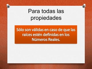 División de RaícesCon igual índice:𝑛𝑎𝑛𝑏= 𝑛𝑎𝑏 