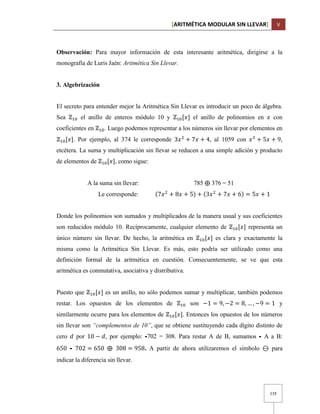 Modulo Algebraic Rewritten Aritmética Modular Sin Llevar | PDF