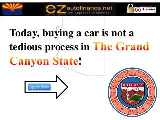 Today, buying a car is not a
tedious process in
               !
 