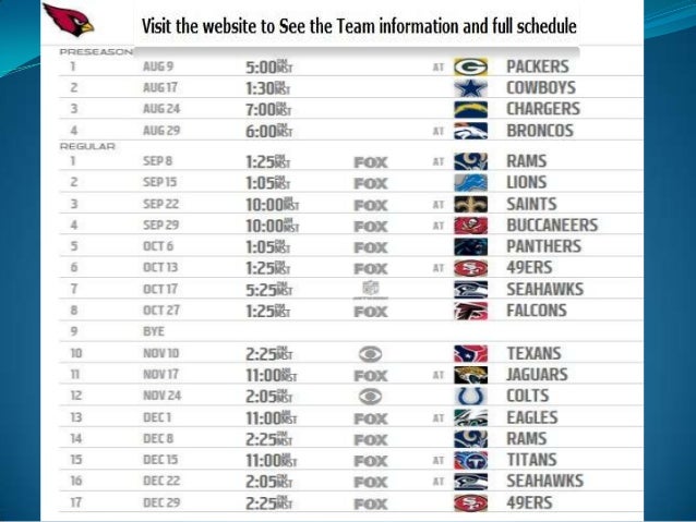 Cardinals Schedule - The schedule is typically released end of april