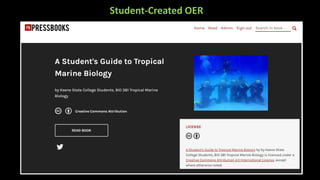 Student-Created OER
 