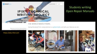 https://edu.ifixit.com
Students writing
Open Repair Manuals
 