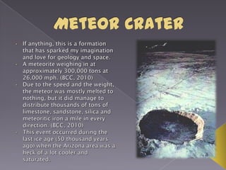 Arizona state features