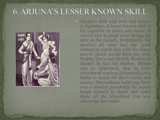 10 Unknown Facts About Arjuna