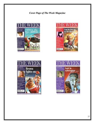 Cover Page of The Week Magazine




                                  27
 
