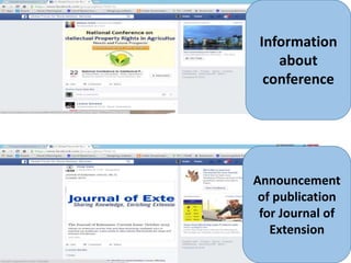 13
Information
about
conference
Announcement
of publication
for Journal of
Extension
 