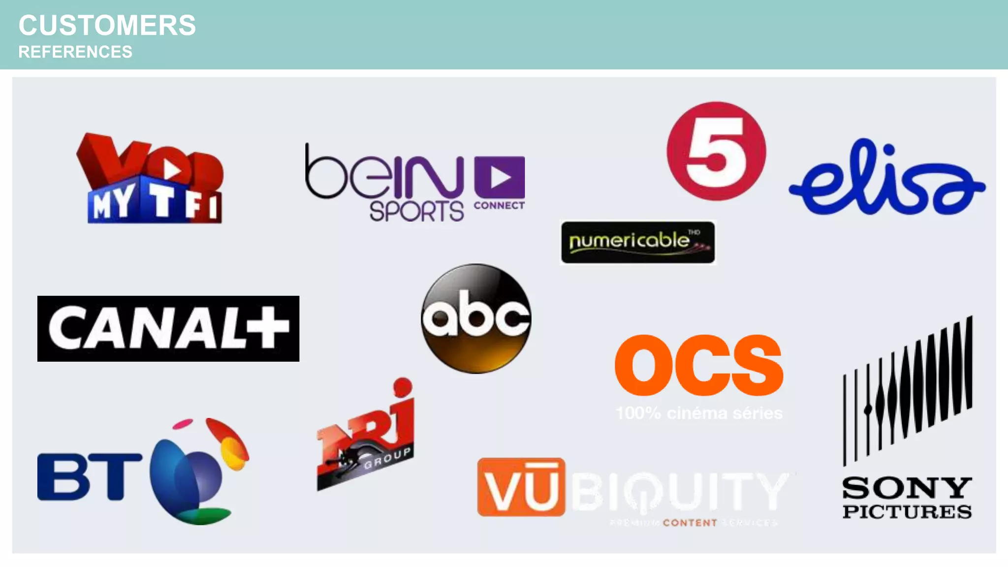 CUSTOMERS
REFERENCES
 