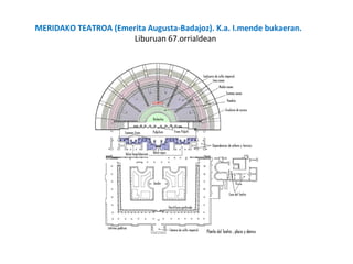 MERIDAKO TEATROA (Emerita Augusta-Badajoz). K.a. I.mende bukaeran.
Liburuan 67.orrialdean
 