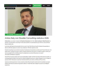 Arkios Italy con Double Consulting nella cessione a SQS Software Quality Systems AG.