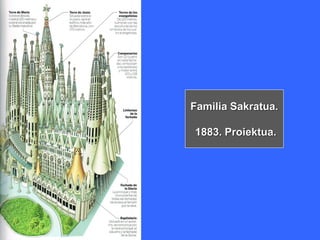 Familia Sakratua.
1883. Proiektua.
 