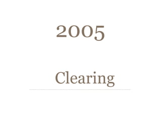 2005

Clearing
 
