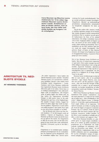 Arkitektur til nedslidte bydele   bauman lyons artikel i arkitekten 15 - 2004