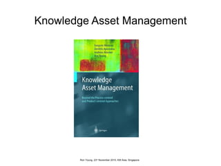 Knowledge Asset Management <ul><li>  </li></ul>Ron Young, 23 rd  November 2010, KM Asia, Singapore 