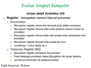 Evolusi Singkat Komputer
Fiqih Ismawan, M.kom
 