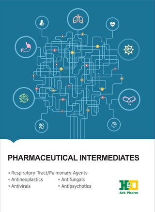 Respiratory Tract/Pulmonary Agents
Antineoplastics
Antivirals
Antifungals
Antipsychotics
PHARMACEUTICAL INTERMEDIATES
 