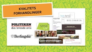 Gastronomisk Dramaturgi - Arla | PDF