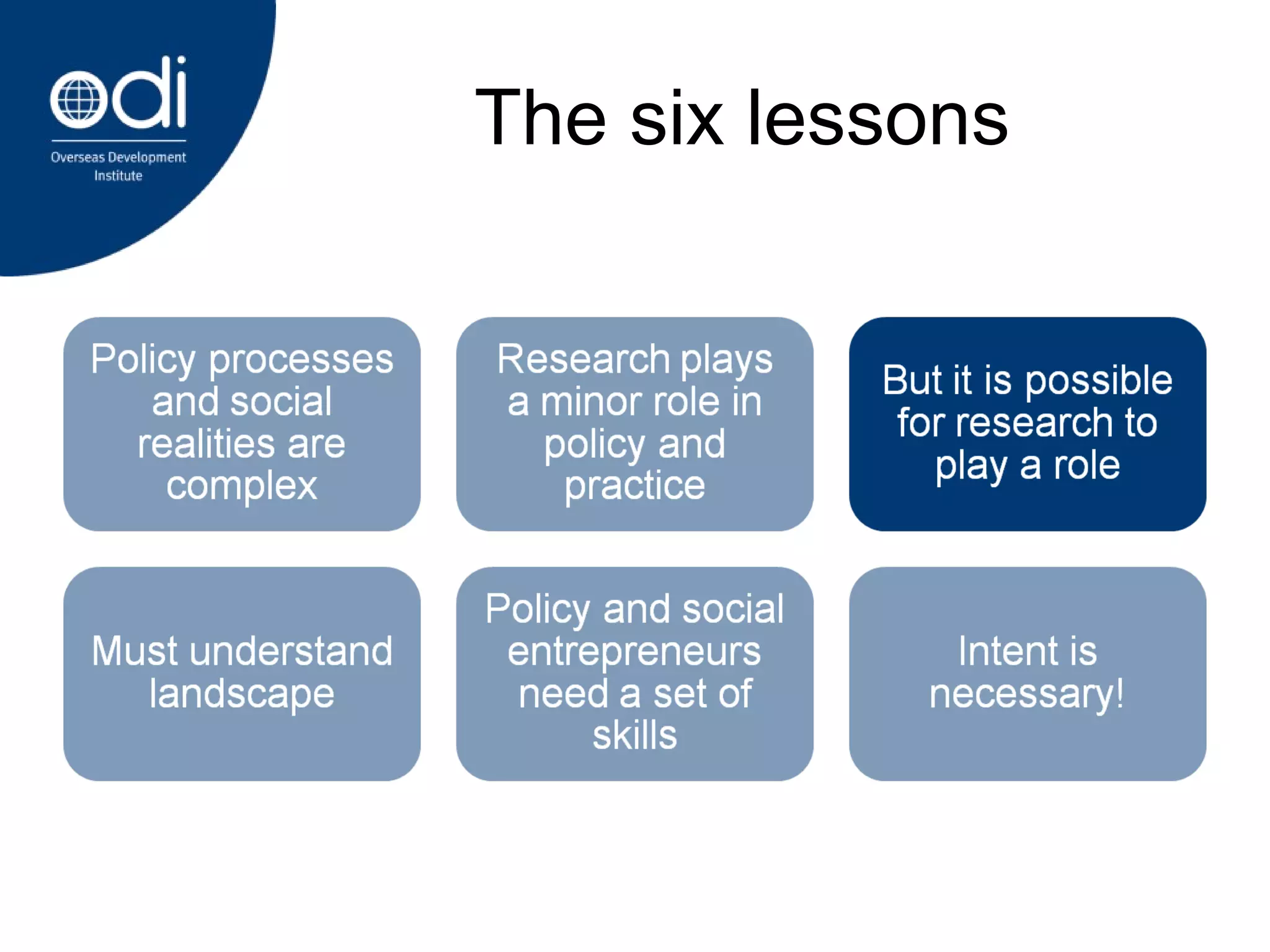 The six lessons 