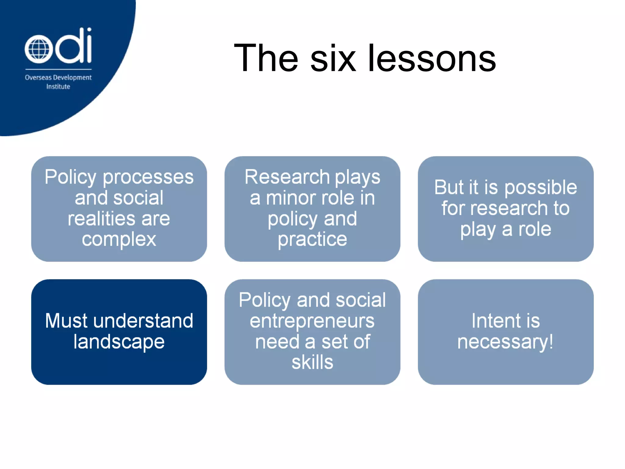 The six lessons 