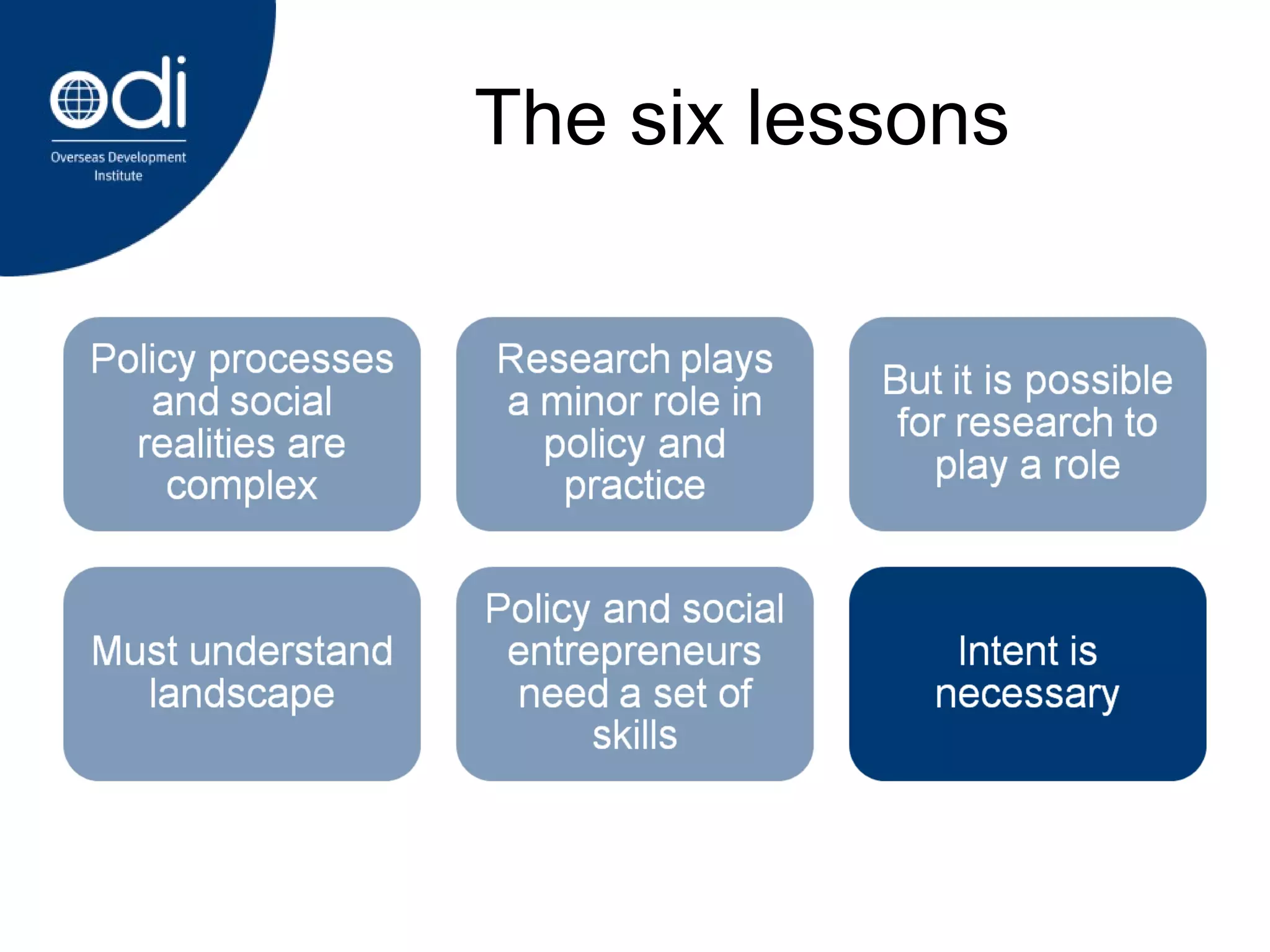 The six lessons 