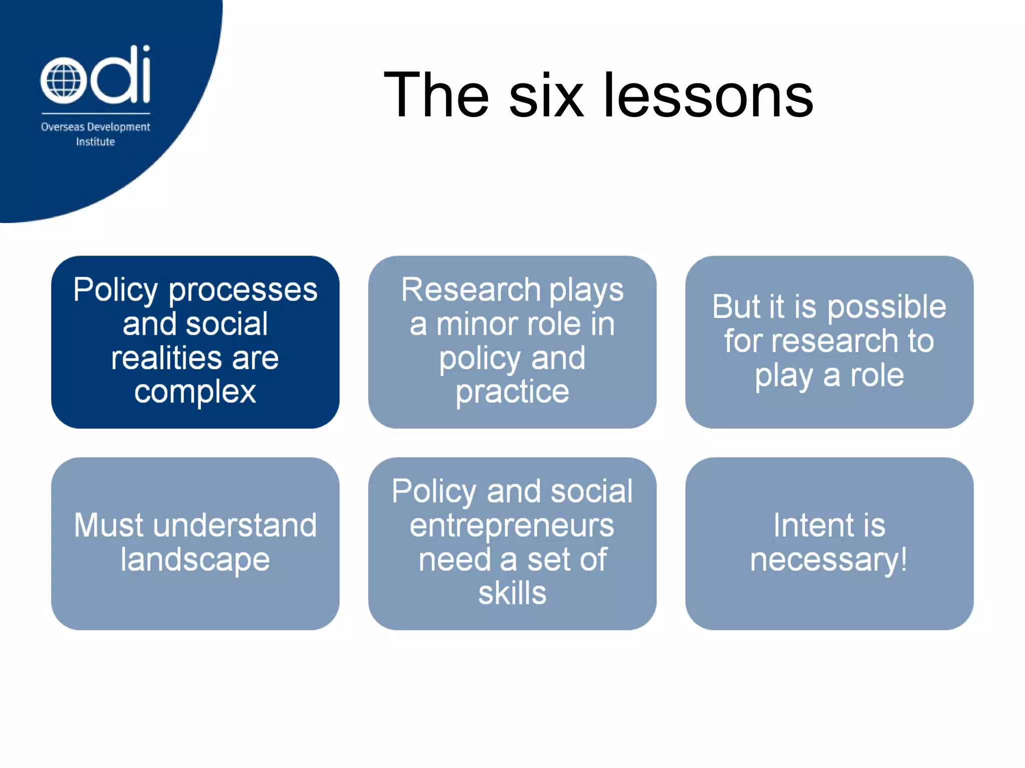 The six lessons 